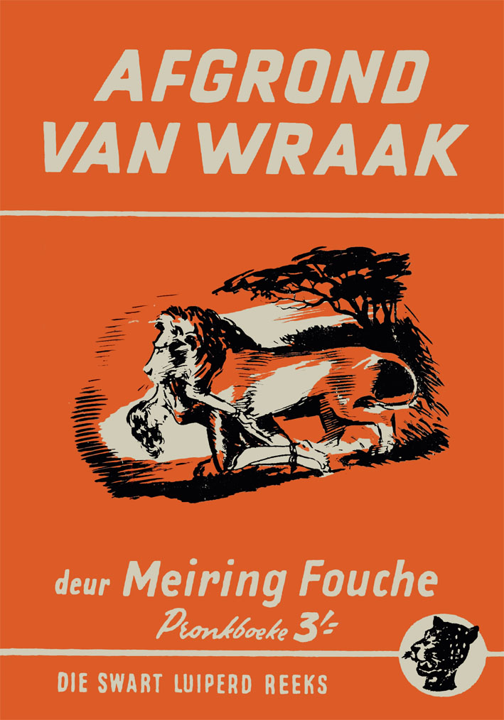Afgrond van wraak #49 – Meiring Fouche | Swart Luiperd - Pronk | Pronk Boeke | Suid-Afrikaanse pulpboek omslag (1959)