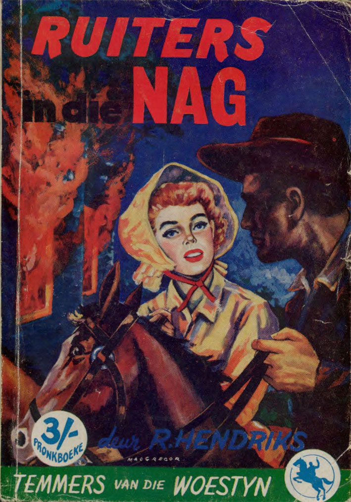 Ruiters in die nag #48 – Reinhardt Hendriks | Temmers van die Woestyn - Pronk | Pronk Boeke | Suid-Afrikaanse pulpboek omslag (1959)