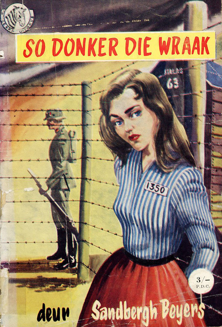 So donker die wraak #9 – Sandbergh Beyers | Sandberg Beyers | Pronk Boeke | Suid-Afrikaanse pulpboek omslag (1956)