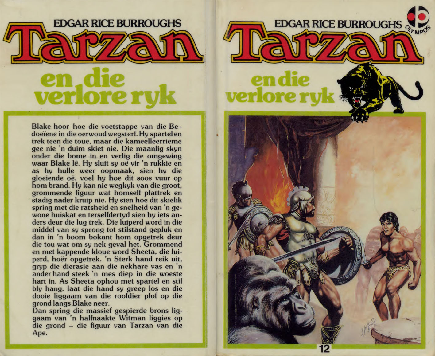 Tarzan en die verlore ryk - Edgar Rice Burroughs (1985) * (Agterblad omgeruil met nommer 11) (1950s)