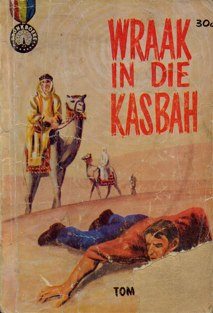 Wraak in die Kasbah #4 – Tom Trichardt | Pronk Boeke | Suid-Afrikaanse pulpboek omslag (1962)